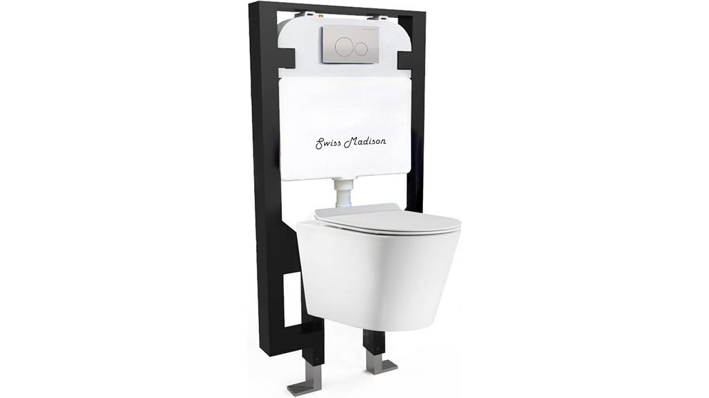 wall mounted round toilet