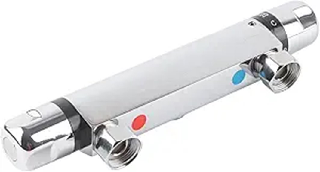 wall mounted thermostatic shower valve