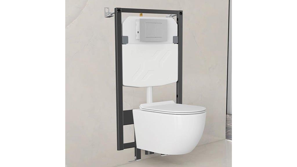 wall mounted toilet set