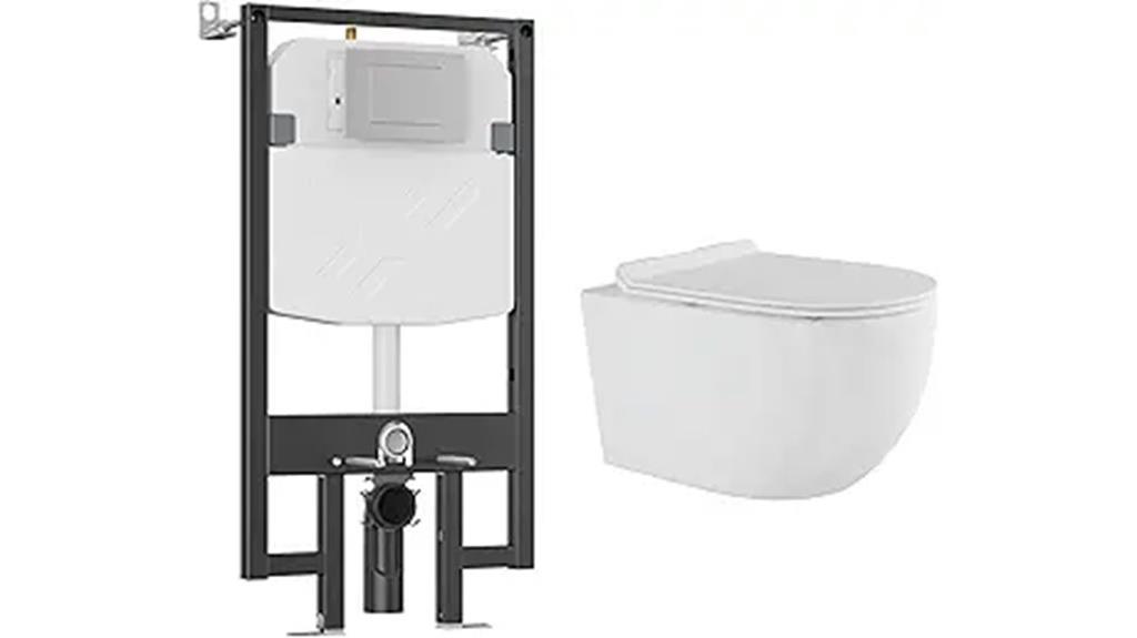 wall mounted toilet system