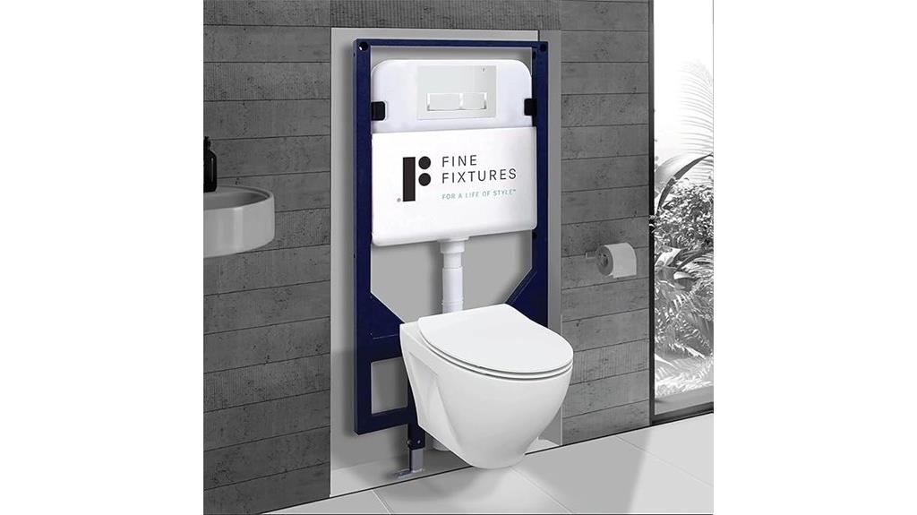 wall mounted toilet with soft close