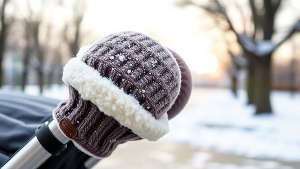 warm secure winter hand muffs