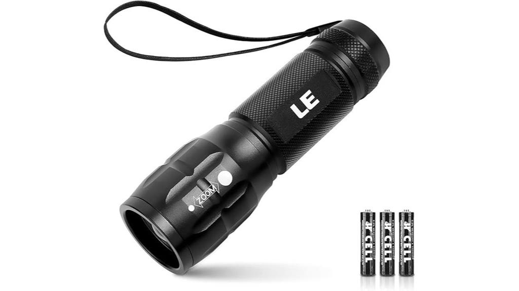 waterproof adjustable led flashlight