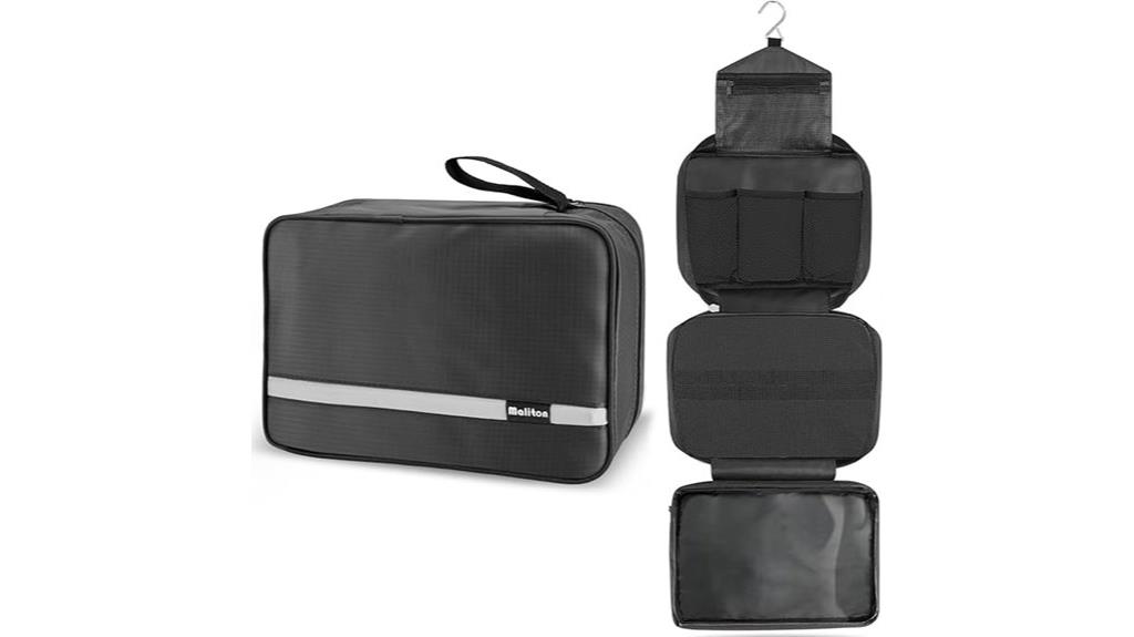 waterproof toiletry bag compartments