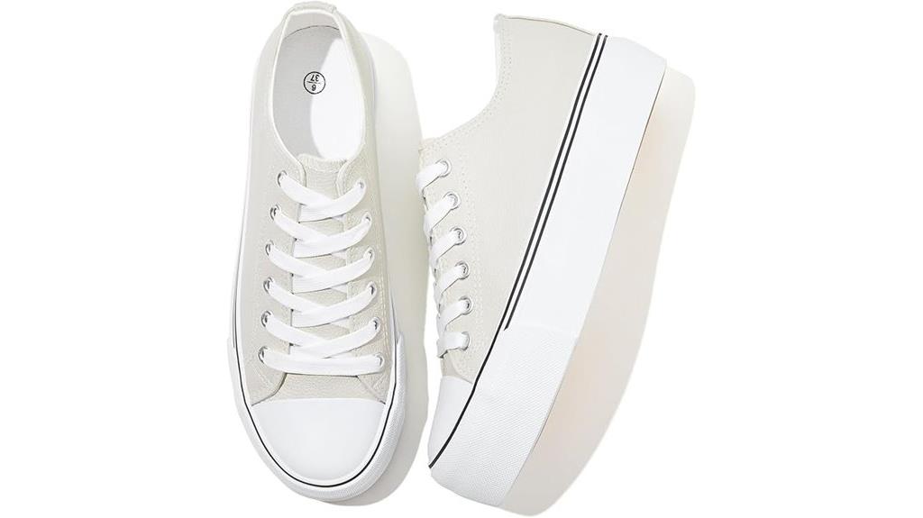 white women s platform sneakers