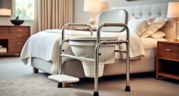 wide bariatric bedside comodes