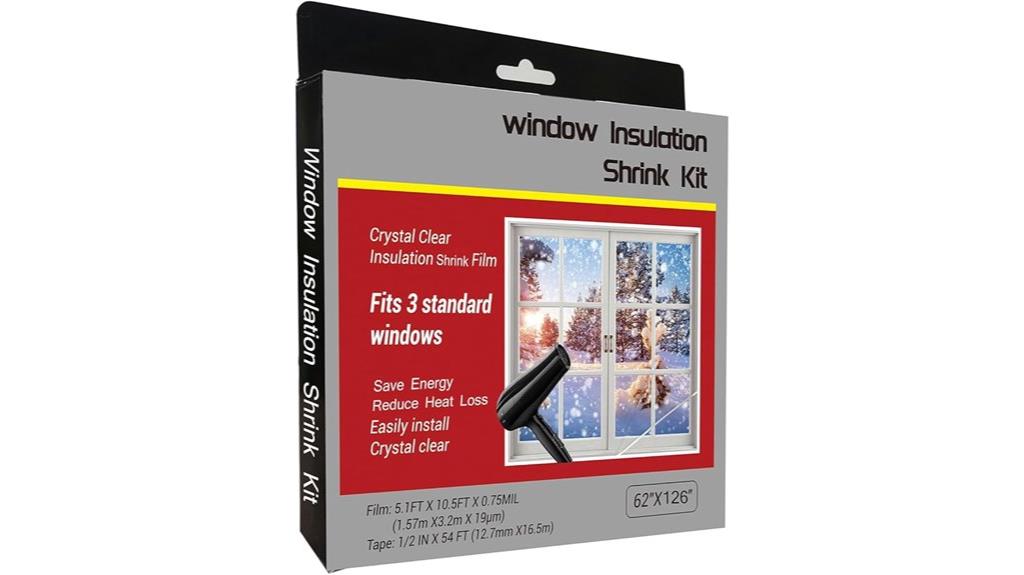 window insulation kit for three