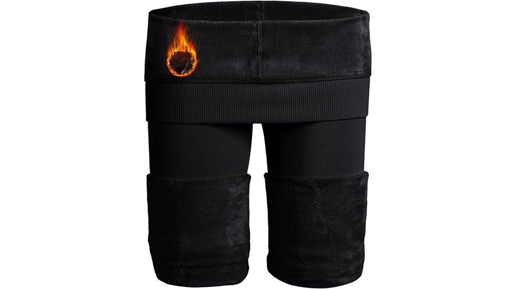 winter warm fleece leggings