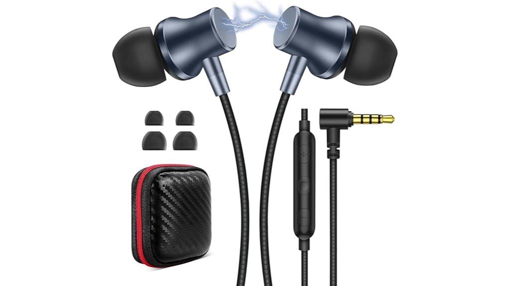 wired earbuds with mic