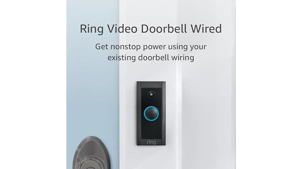 wired video doorbell camera