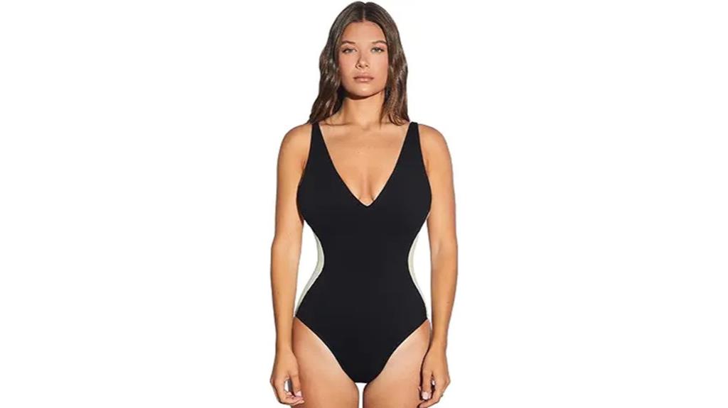 women s deep v swimsuit