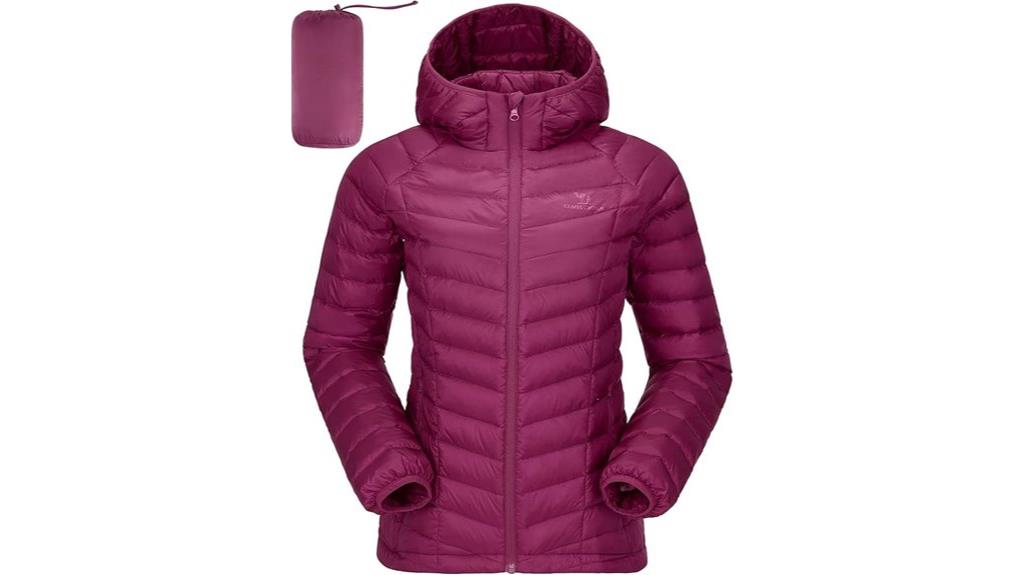 women s hooded winter puffer