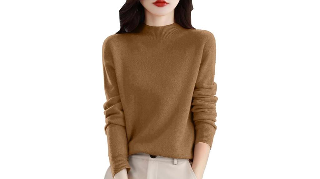 women s long sleeve cashmere