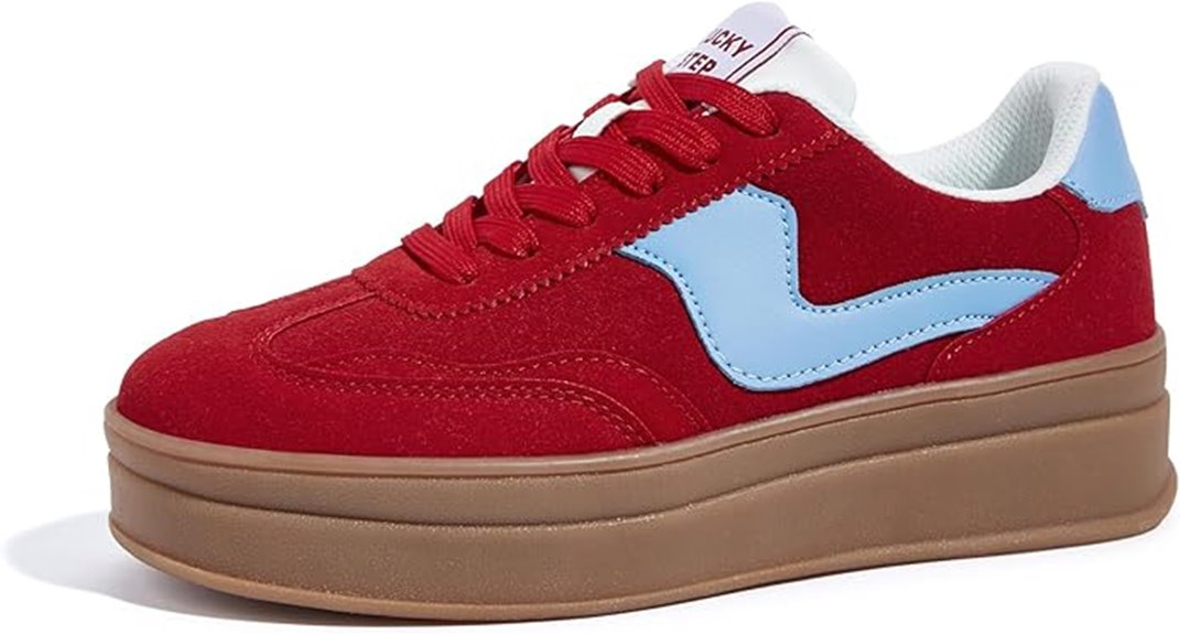 women s thick sole sneakers