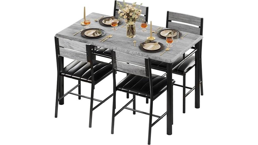 wood dining table set