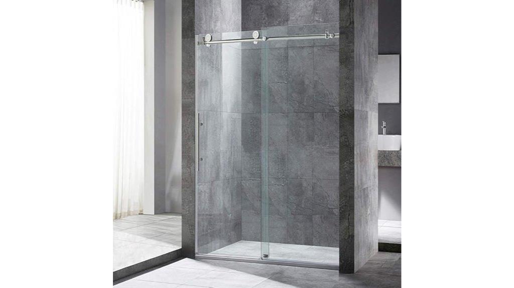 woodbridge frameless shower door