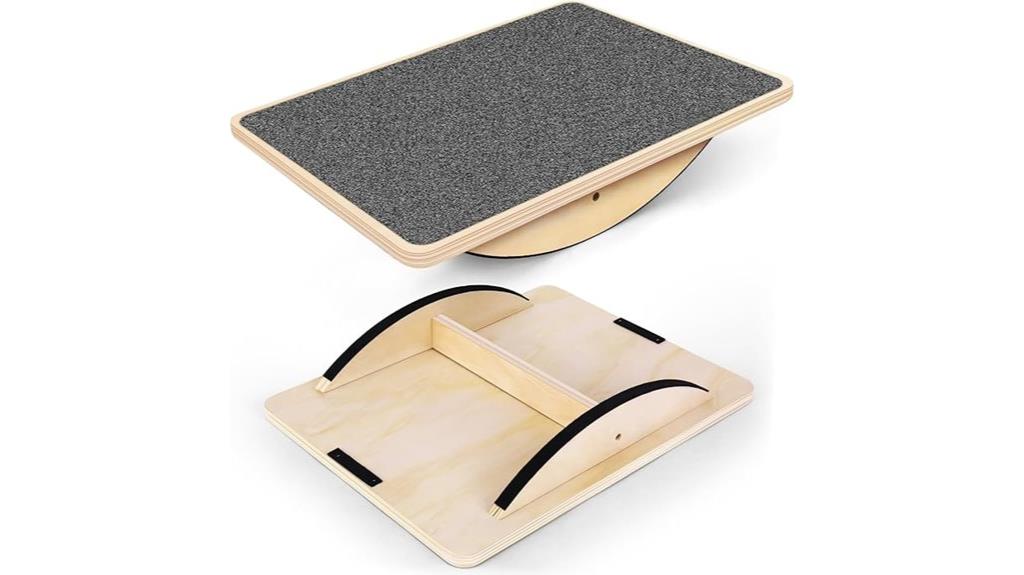 wooden anti slip balance board