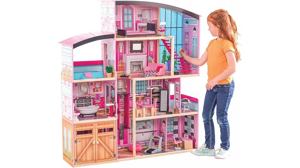 wooden dollhouse shimmer mansion