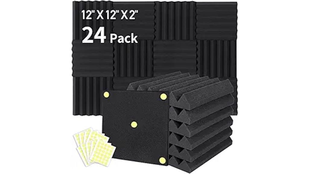 24 pack acoustic foam