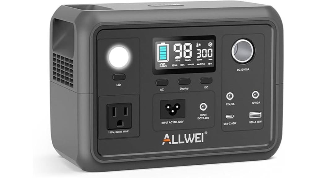 300w portable solar generator