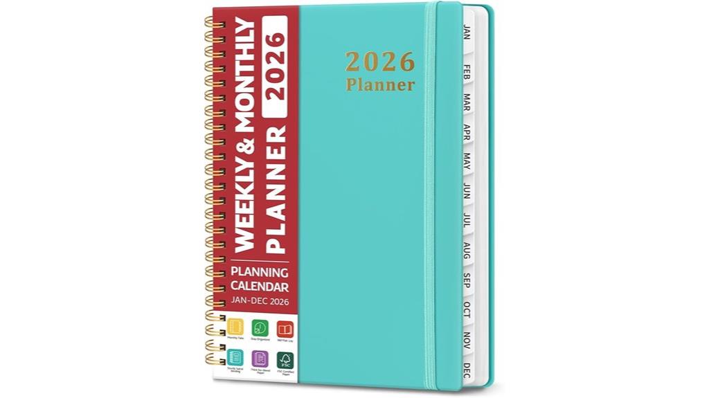 a5 aquamarine planner