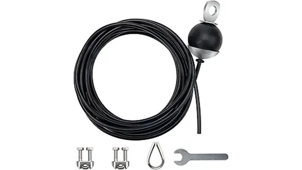 adjustable 196 inch gym cable