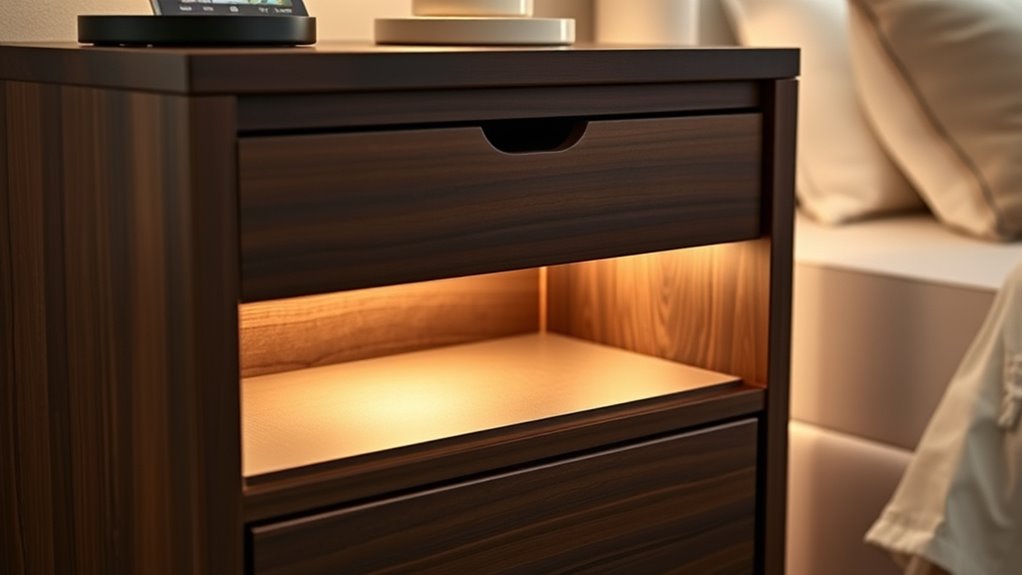 adjustable lighting and outlets