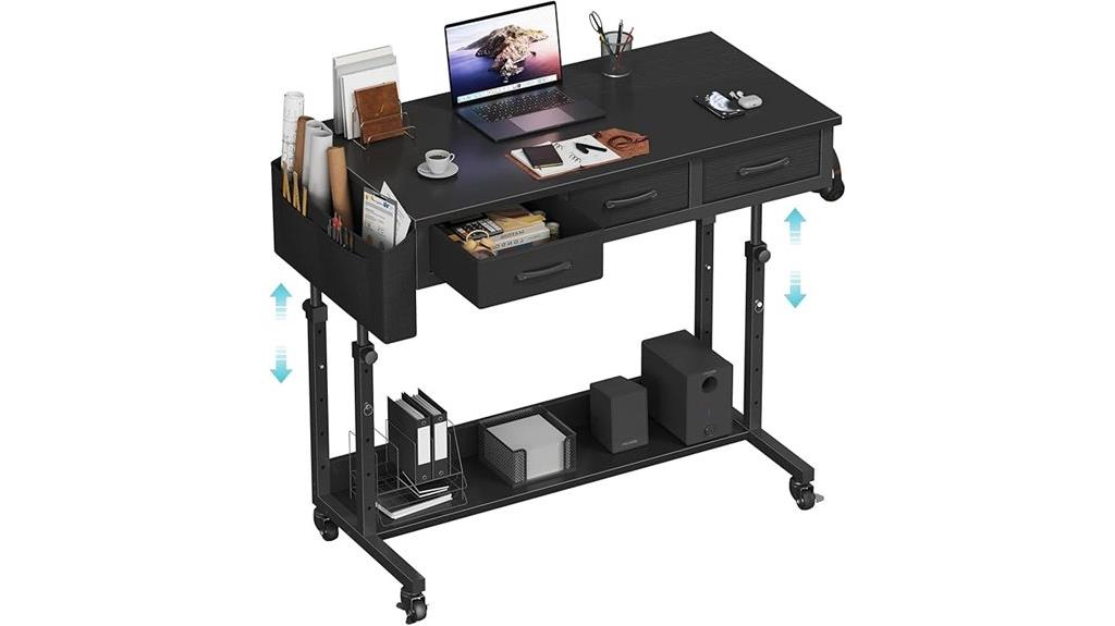 adjustable mobile classroom desk