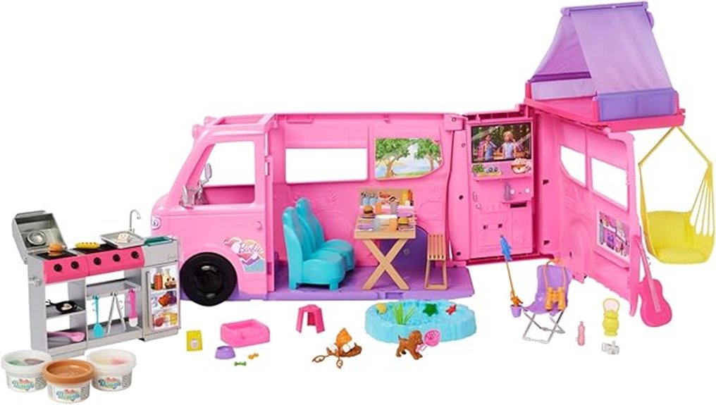 barbie dream camper playset