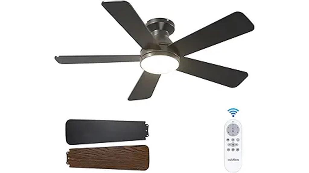 black 42 inch ceiling fan