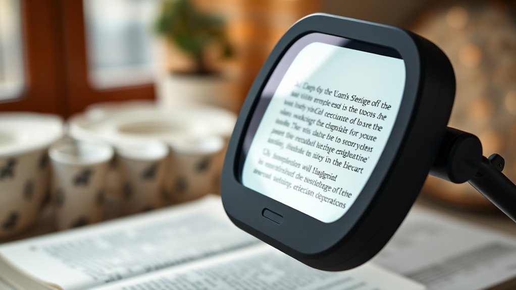 choosing suitable electronic magnifier