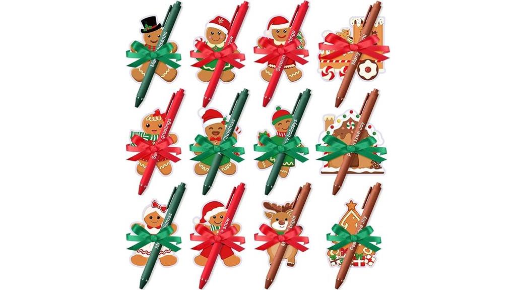 christmas themed stationery set