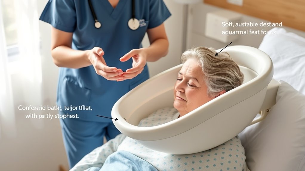 comfortable bedside hair washers