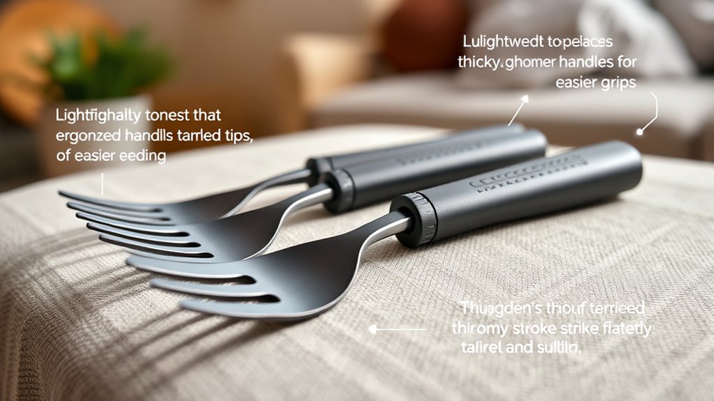 comfortable stable safe utensils