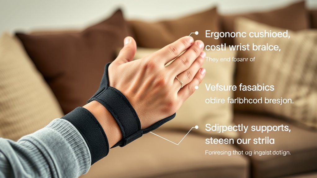 comfortable supportive wrist brace