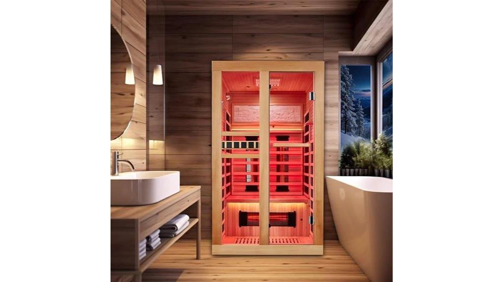 dual sauna red lights