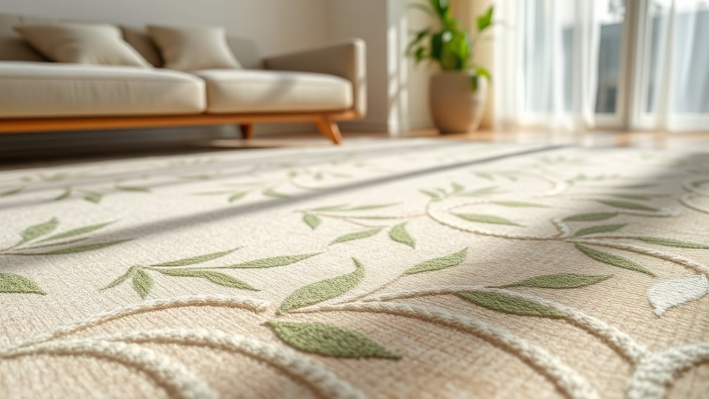 eco friendly bamboo silk rugs