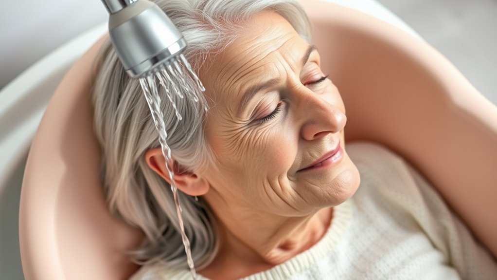 elderly hair wash trays