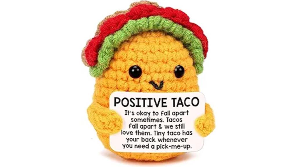 festive crochet taco gift