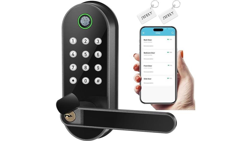 fingerprint keypad smart lock