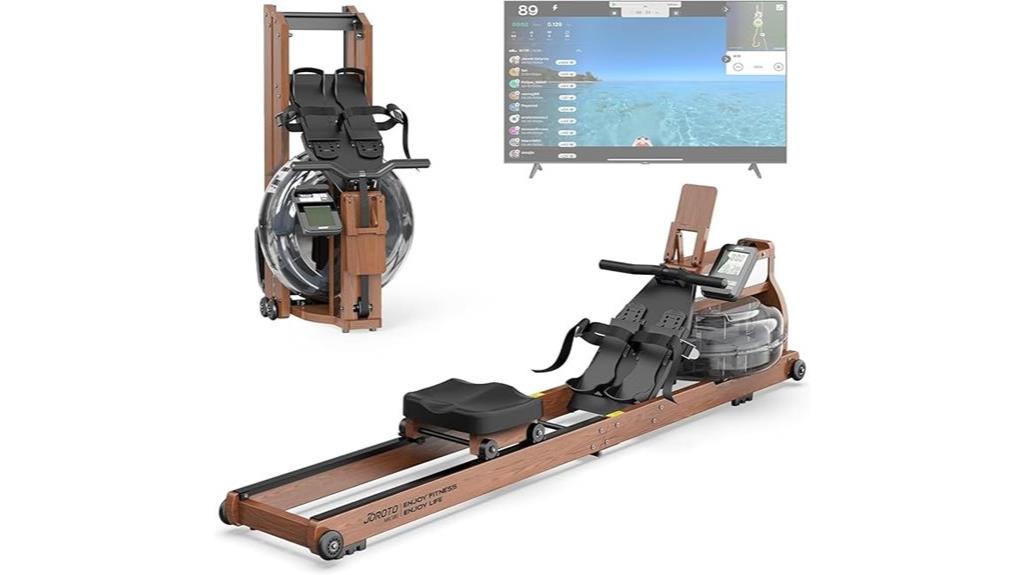 foldable bluetooth water rower