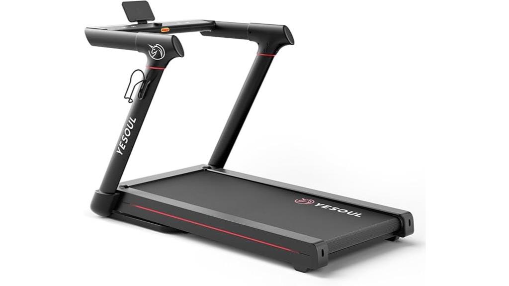 folding treadmill with incline