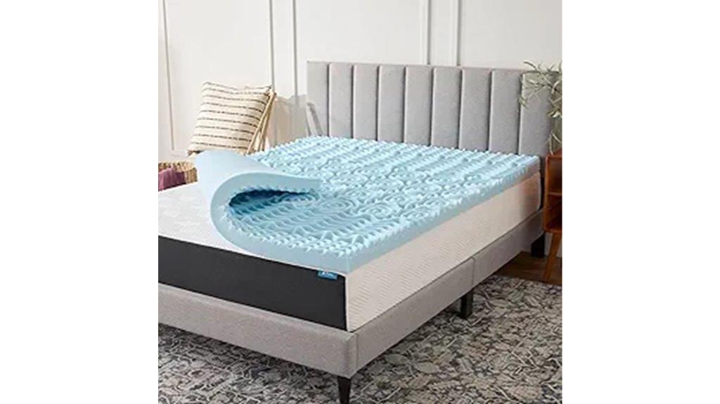 gel infused memory foam topper