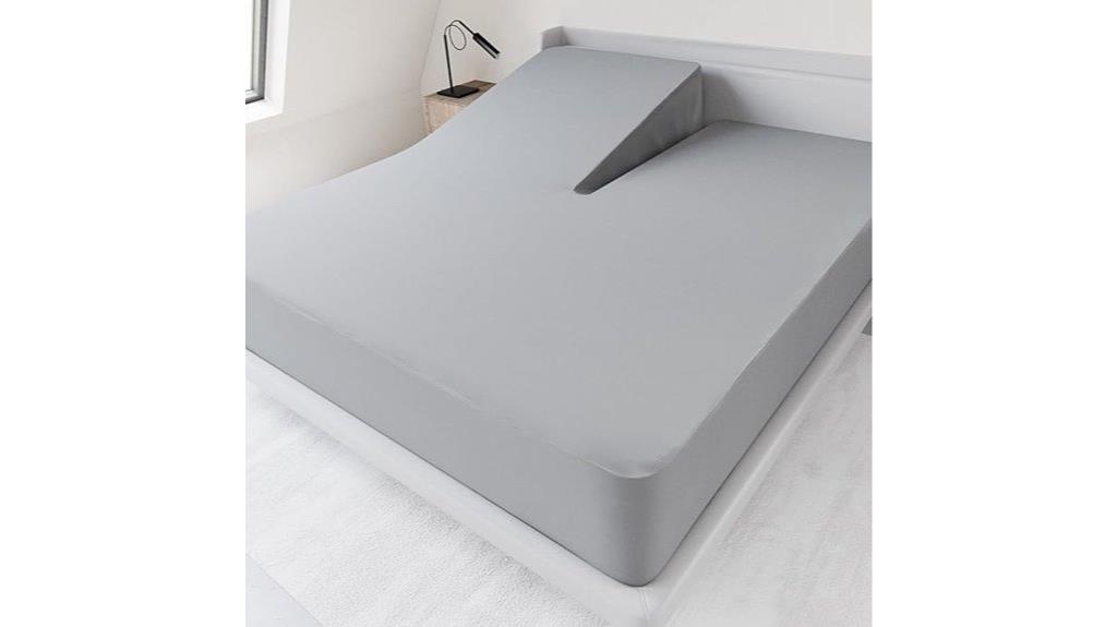 gray split top sheets