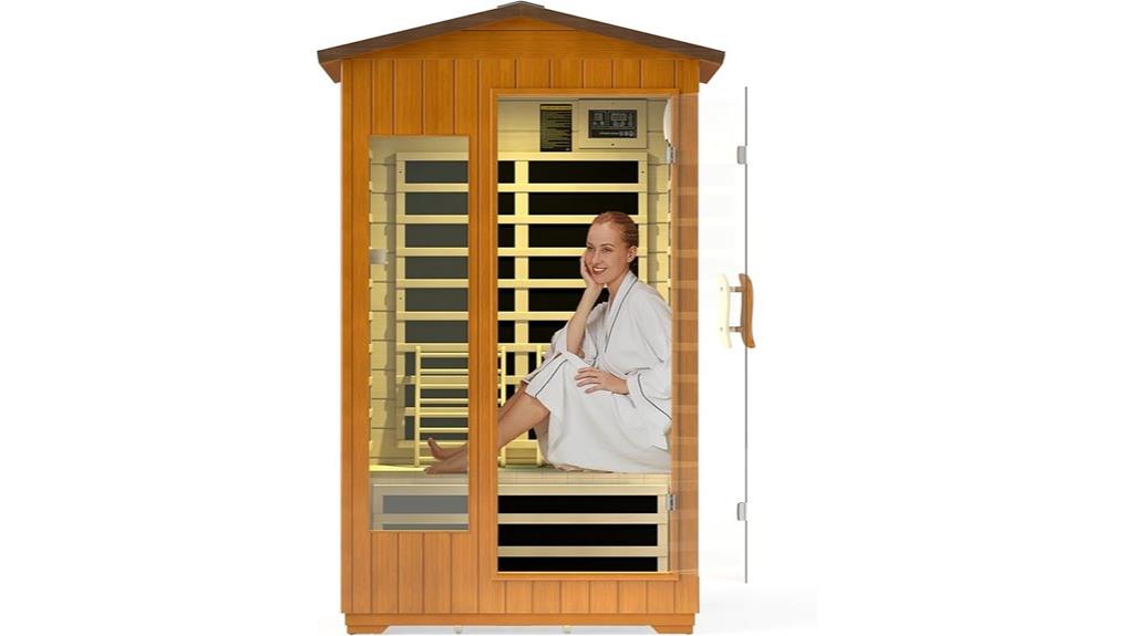 infrared outdoor sauna experience