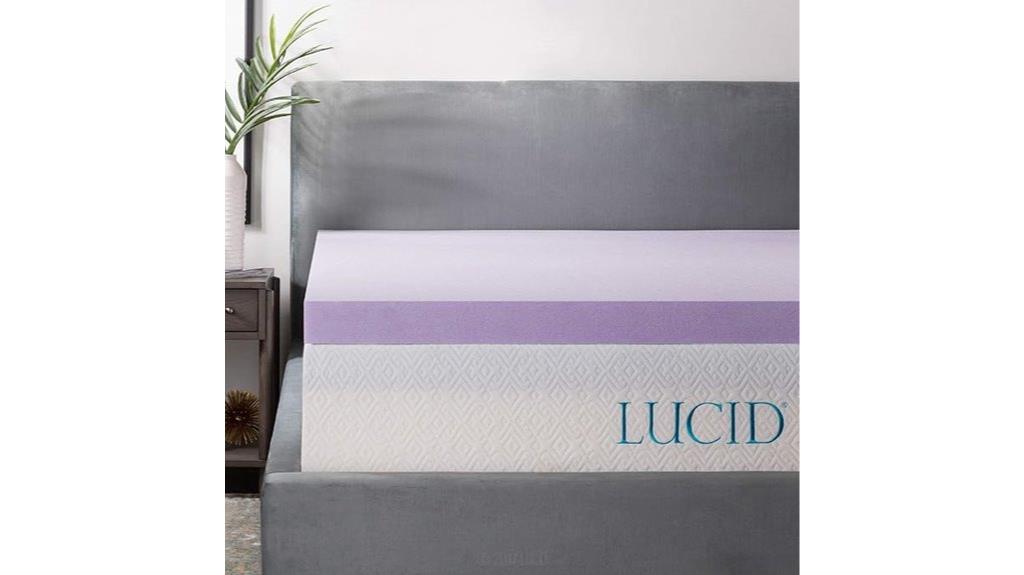 lavender memory foam topper