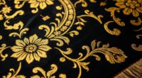 luxury black gold silk rugs