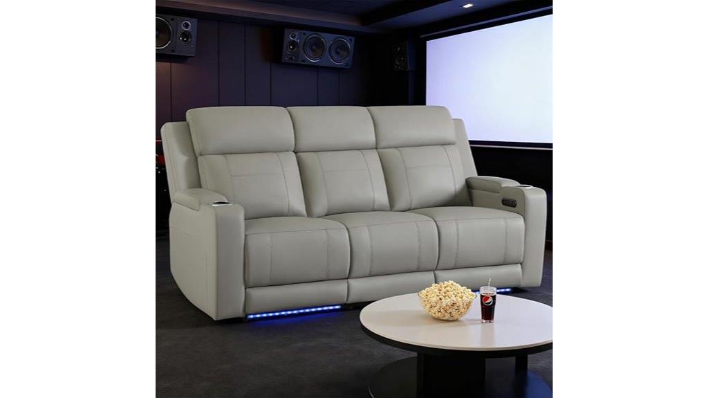 luxury reclining sofa features
