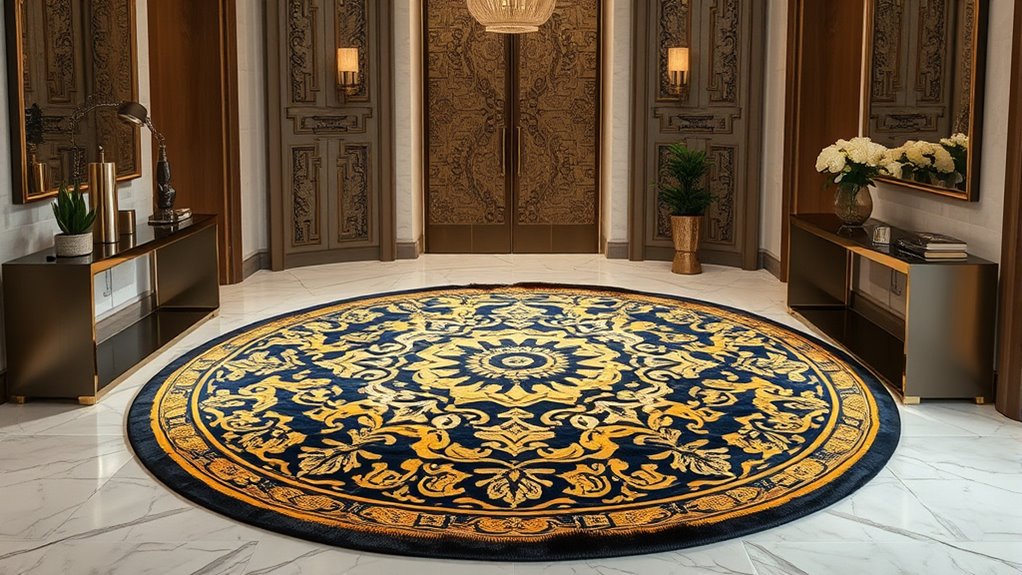 luxury yilong foyer rugs