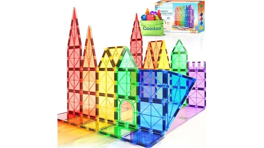 magnetic building tile set